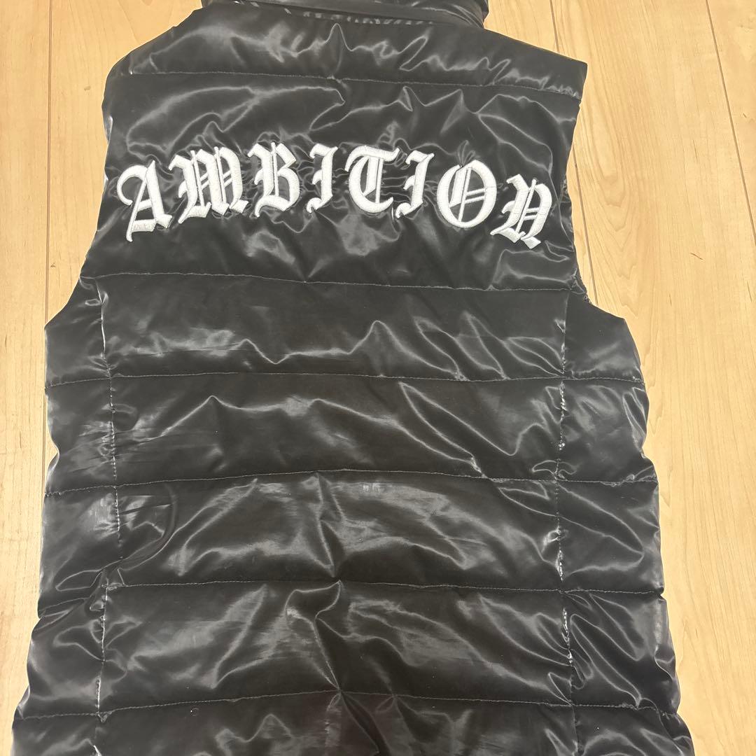 AMBITIONS フード付き黒ベスト