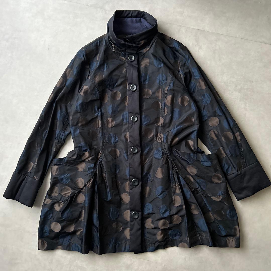 センソユニコ　mic Lifestyle ドット　異素材　変形　ジャンパー