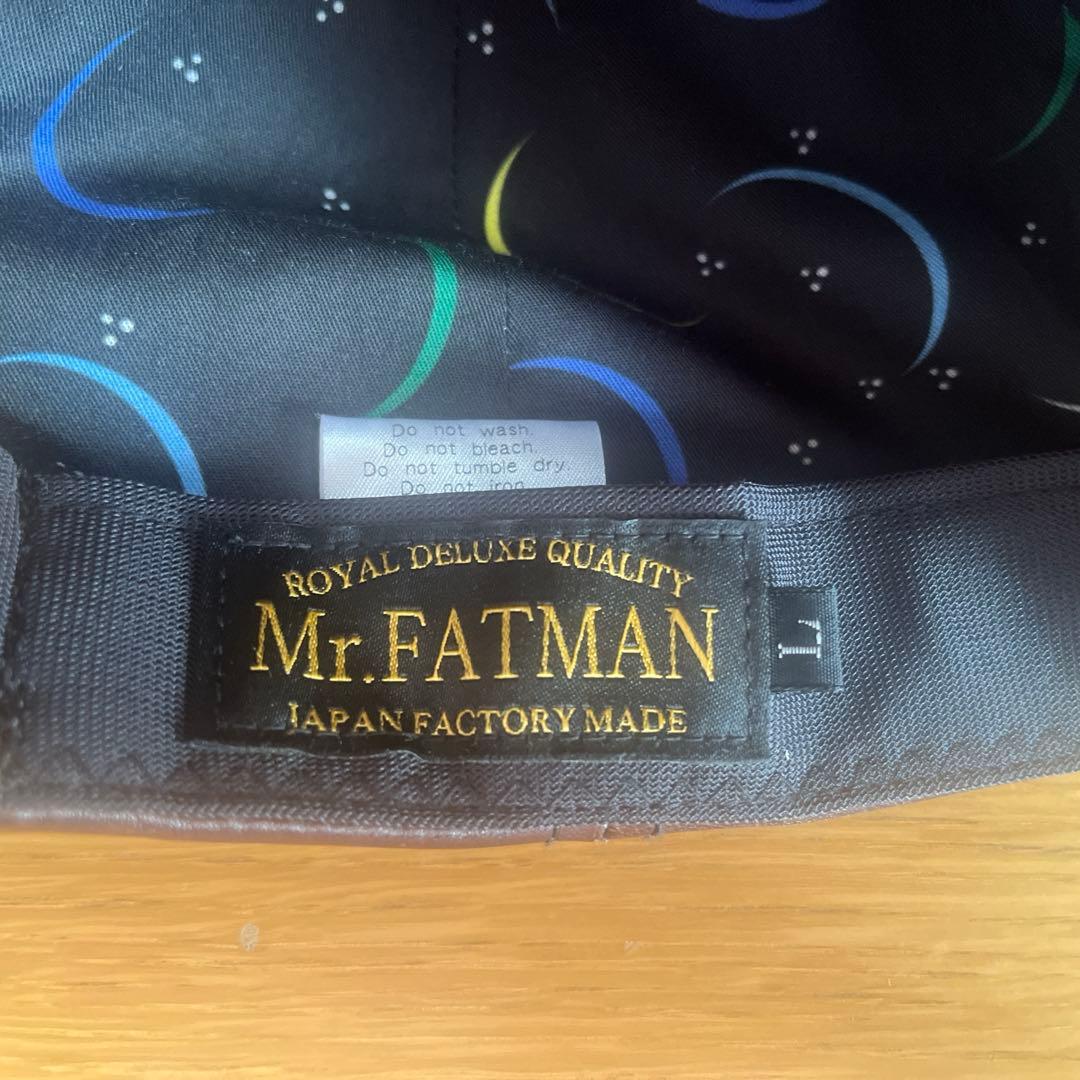 Mr.FATMAN レザー　キャップ　ダークブラウン