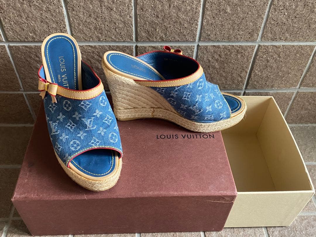 LOUIS VUITTON デニムエスパドリーユ