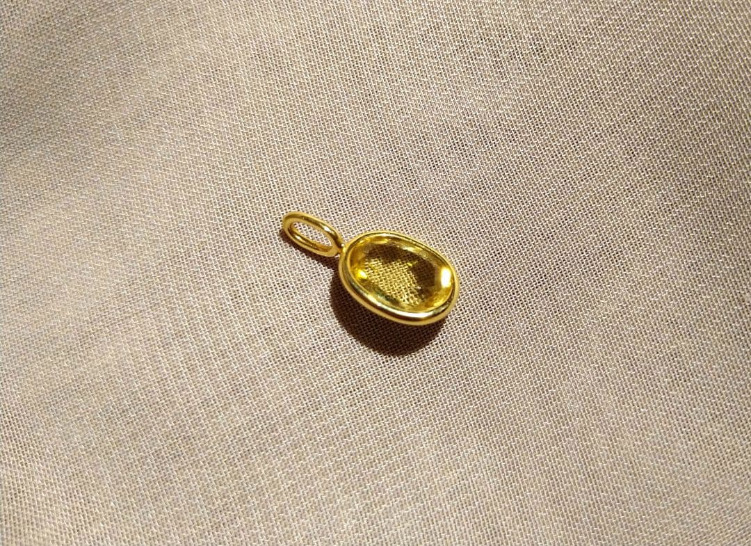 K18 Hariqua ハリックァ シトリン チャーム