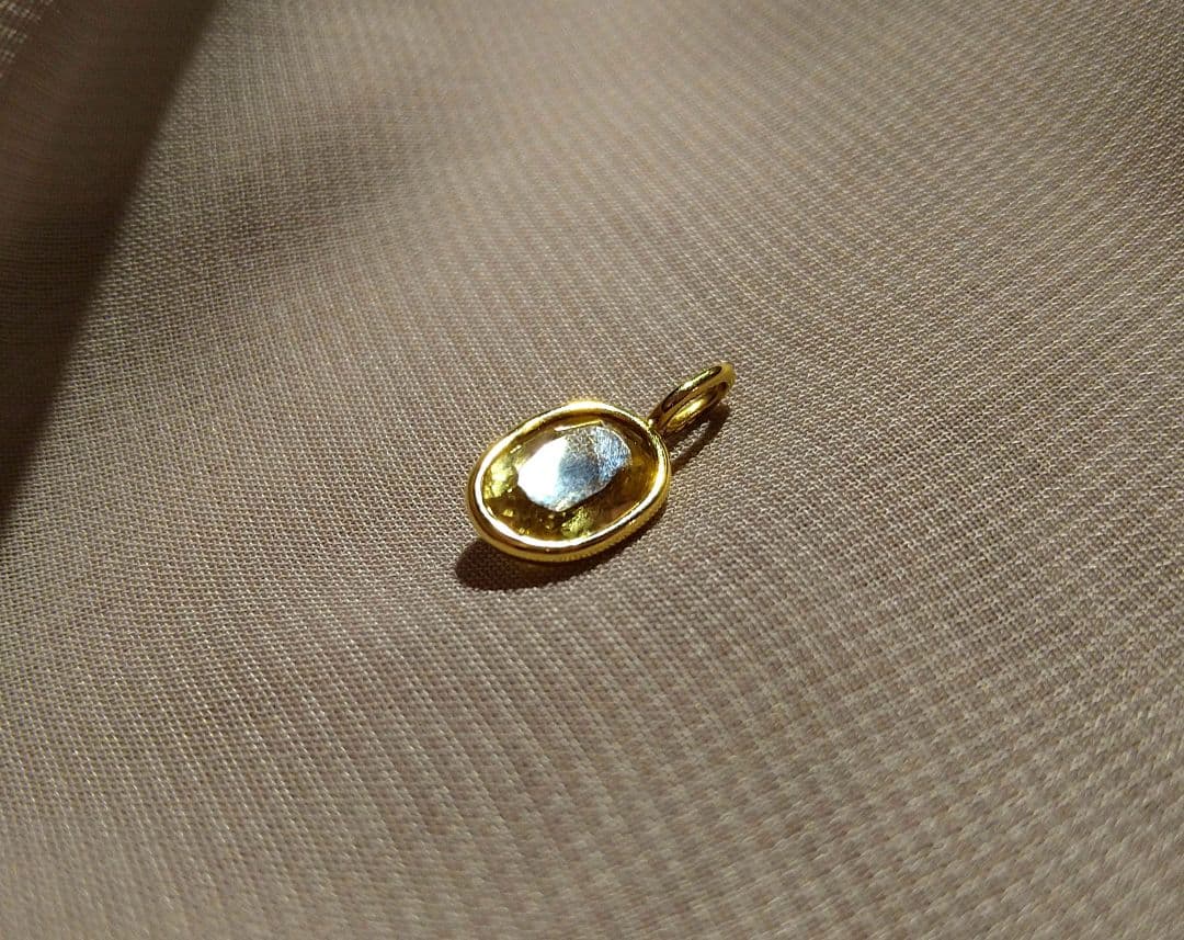 K18 Hariqua ハリックァ シトリン チャーム