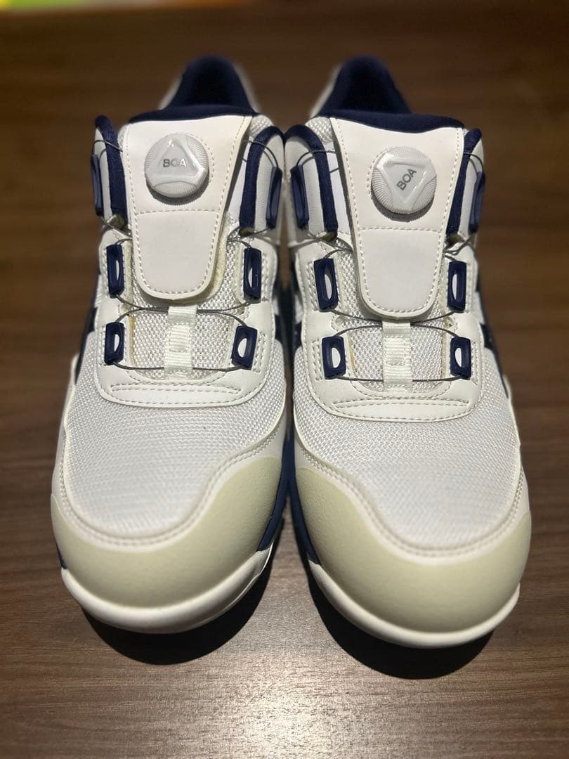 asics BOA 安全靴 ホワイト/ネイビー