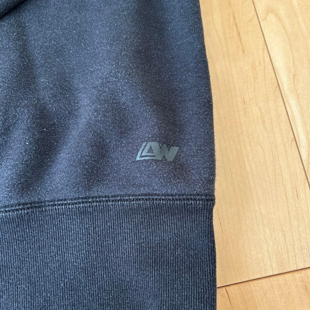 LOOPWHEELER LW01 丸胴吊り編みクルースウェット ブラック