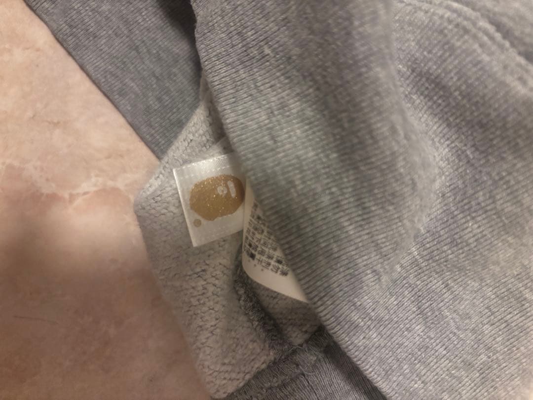 A Bathing Ape グレー フード付きスウェット L