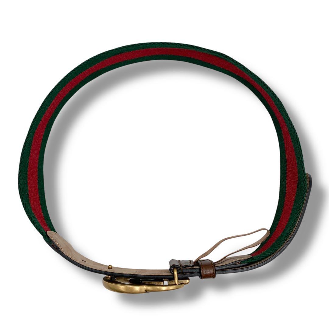 美品✨グッチ マーモントGG インターロッキング ウェブライン シェリー ベルト