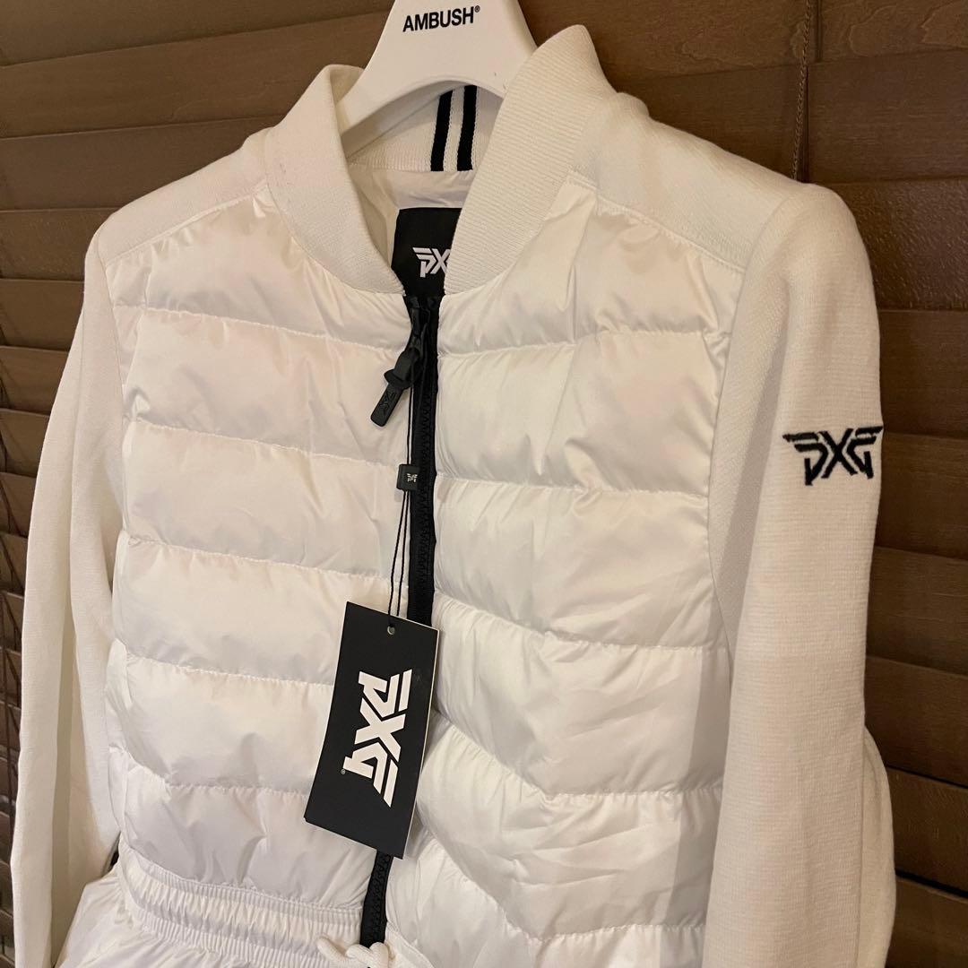 PXG 新作ゴルフ ウェア レディース ジャケット ダウン ニット トップス白S