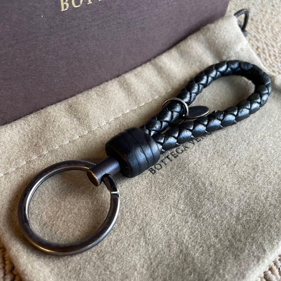 正規品⭐️極美品⭐️BOTTEGA VENETA 男女兼用　キーリング　ブラック