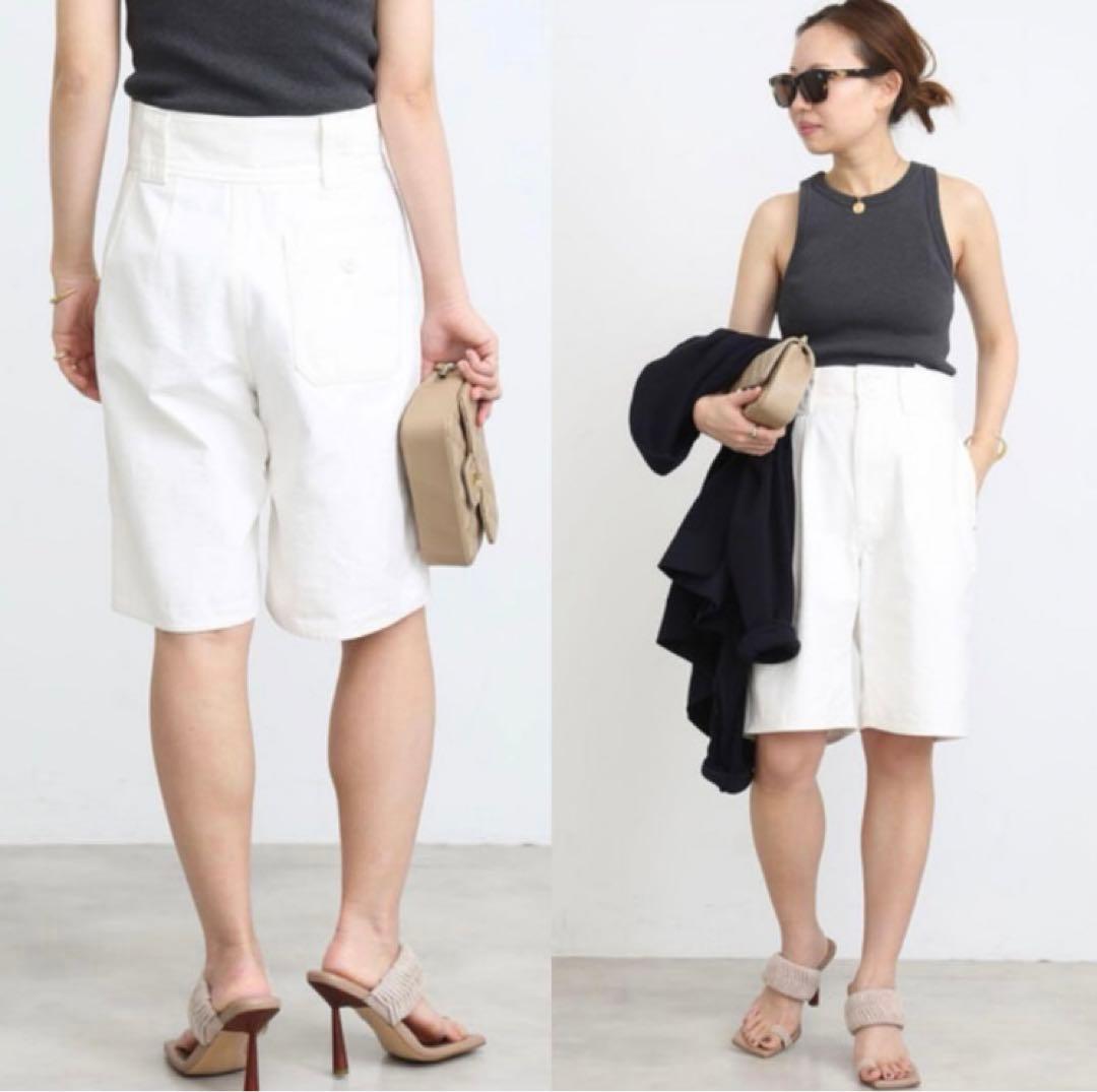 MUSE deドゥーズィエムクラス　ハーフパンツ　36 ホワイト