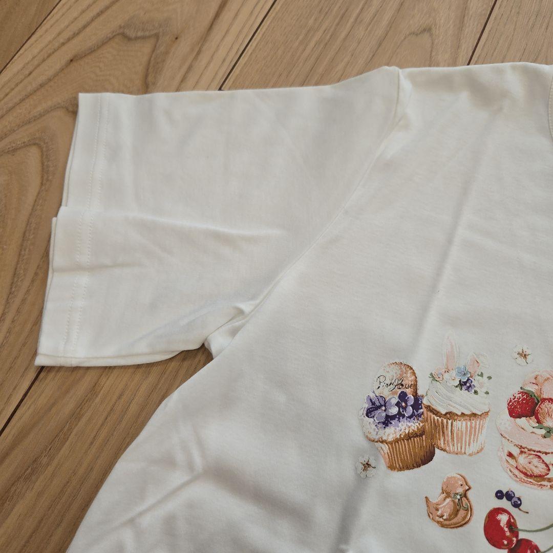 新品未使用ピンクハウススイーツスプリングバニープリントカットソー靴下と2点セット