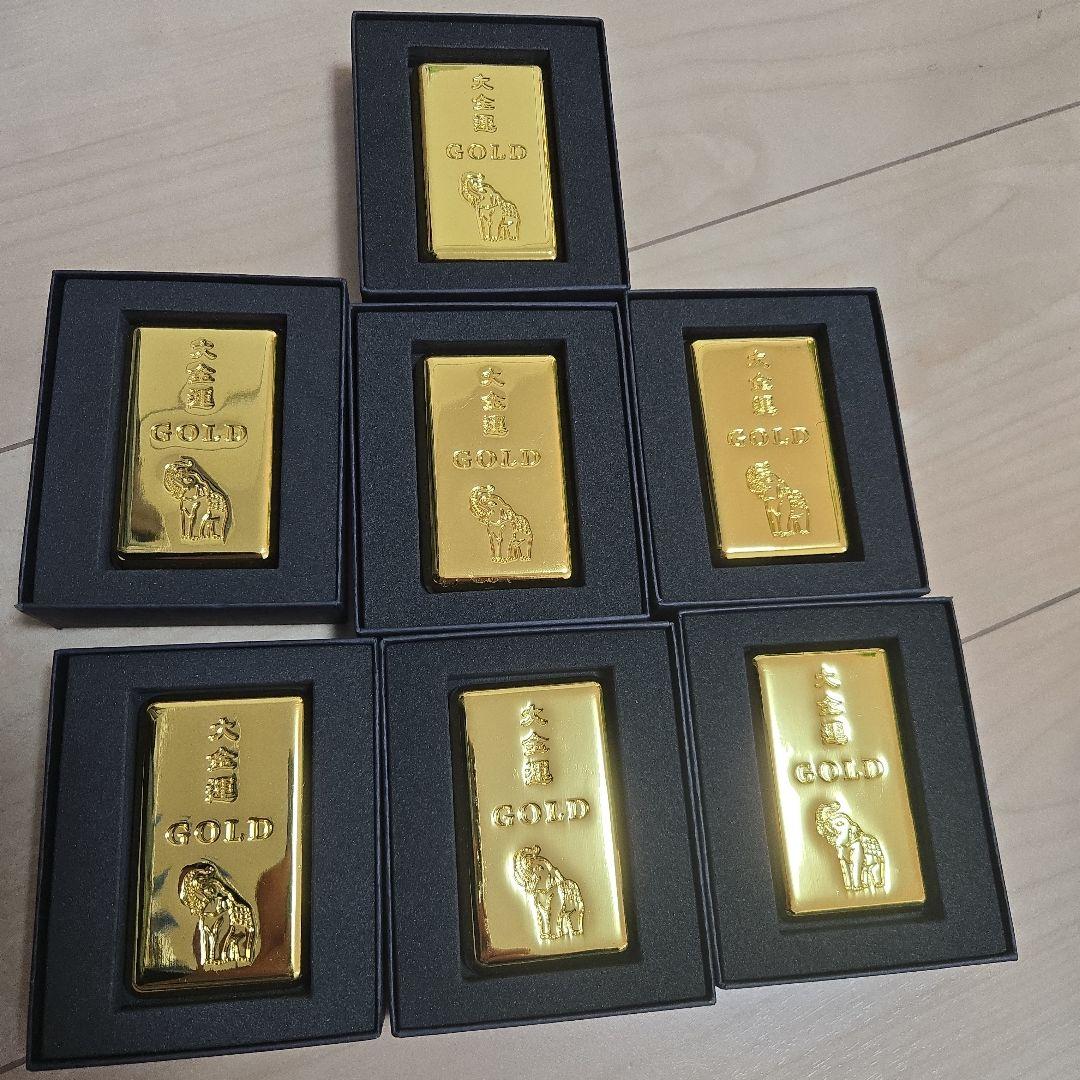 長福寿寺 吉ゾウくん　黄金の延べ棒守り　金運