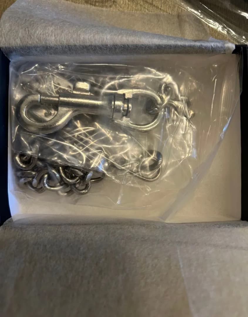 KAMIYA Long Wallet Chain silver 箱、タグ付き