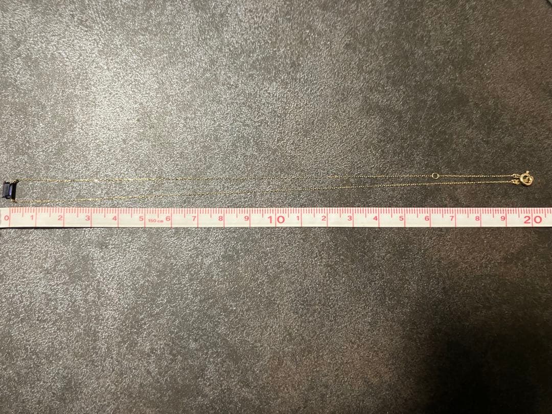 【新品未使用】ツツミ スクエアアイオライトネックレス K10