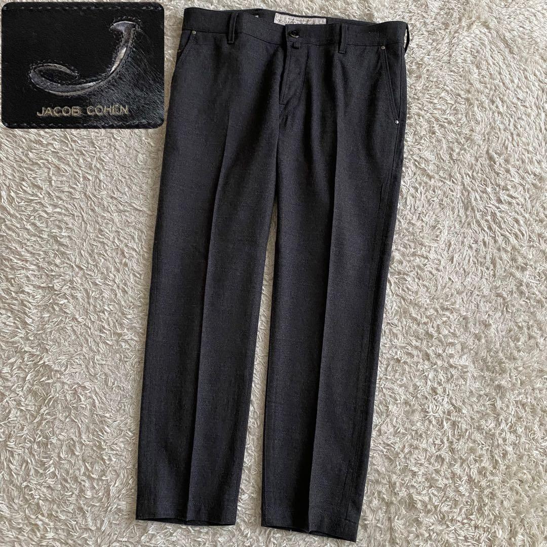 未使用級/W33 JACOB COHEN J666 スラックス フランネルウール