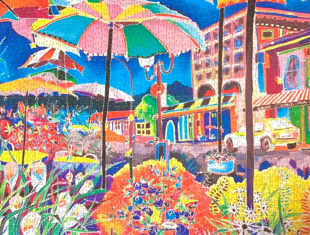 ジグソーパズル　ストリートサイドアンブレラ　ジェニファー・マークス 廃盤プレミア