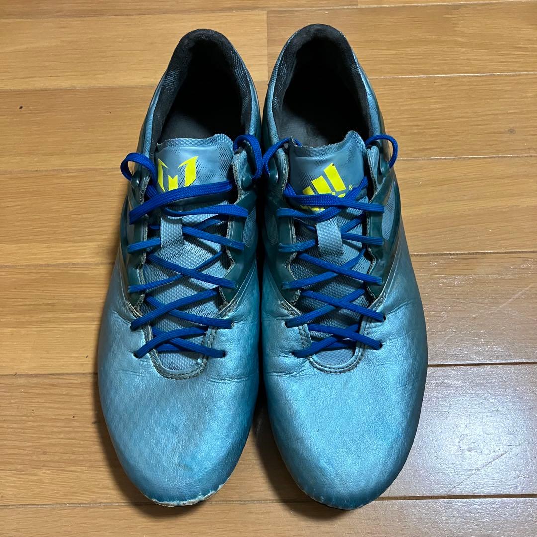 adidas 青 スパイクシューズ