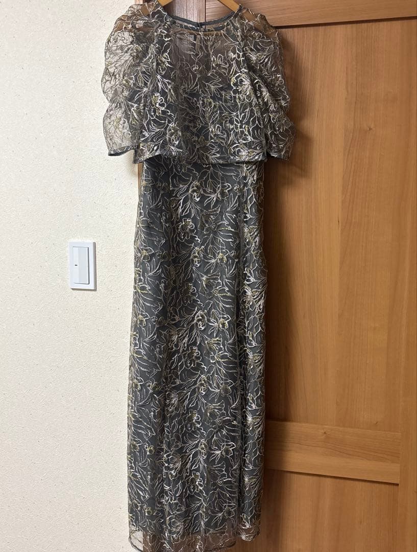 刺繍レースレイヤードドレス niana etoll