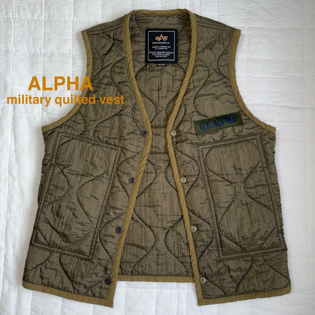 アルファー ALPHA ミリタリーキルティングベスト 新品