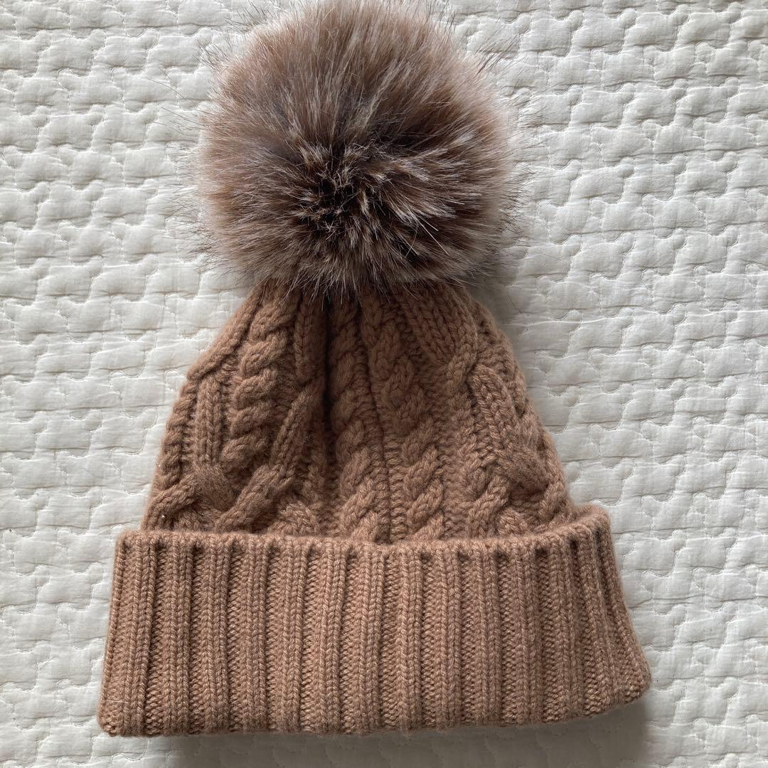 MONCLER ニット帽　ビーニー　正規品　カシミヤ30%