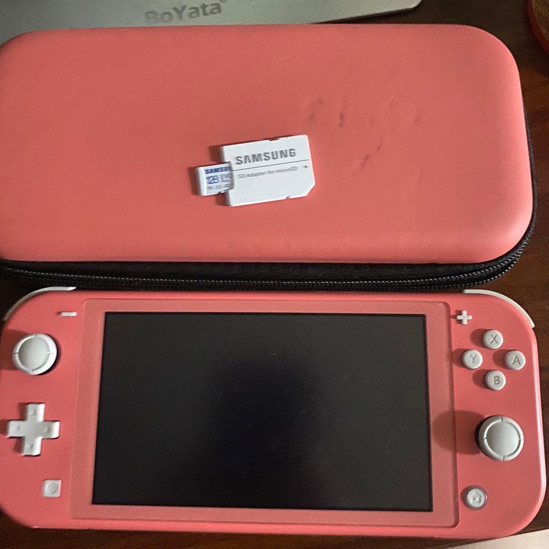 Nintendo Switch Lite ピンク 充電器 ケース+SDカード