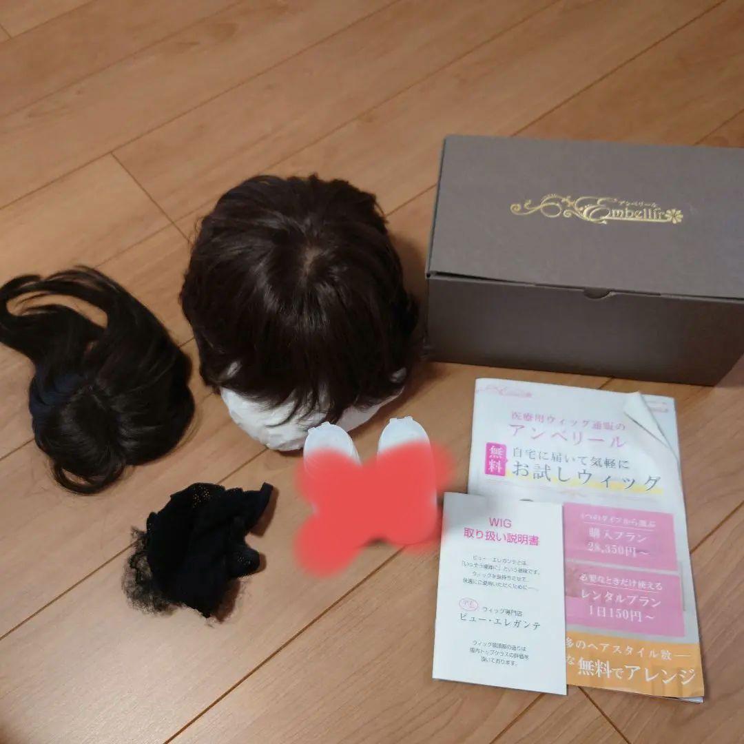 ダークブラウン ショートウィッグ　アンベリール　Mサイズ