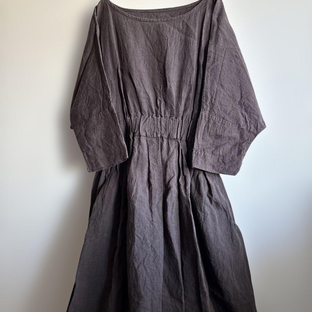 ヤンマ産業　Xラインワンピース　焦茶