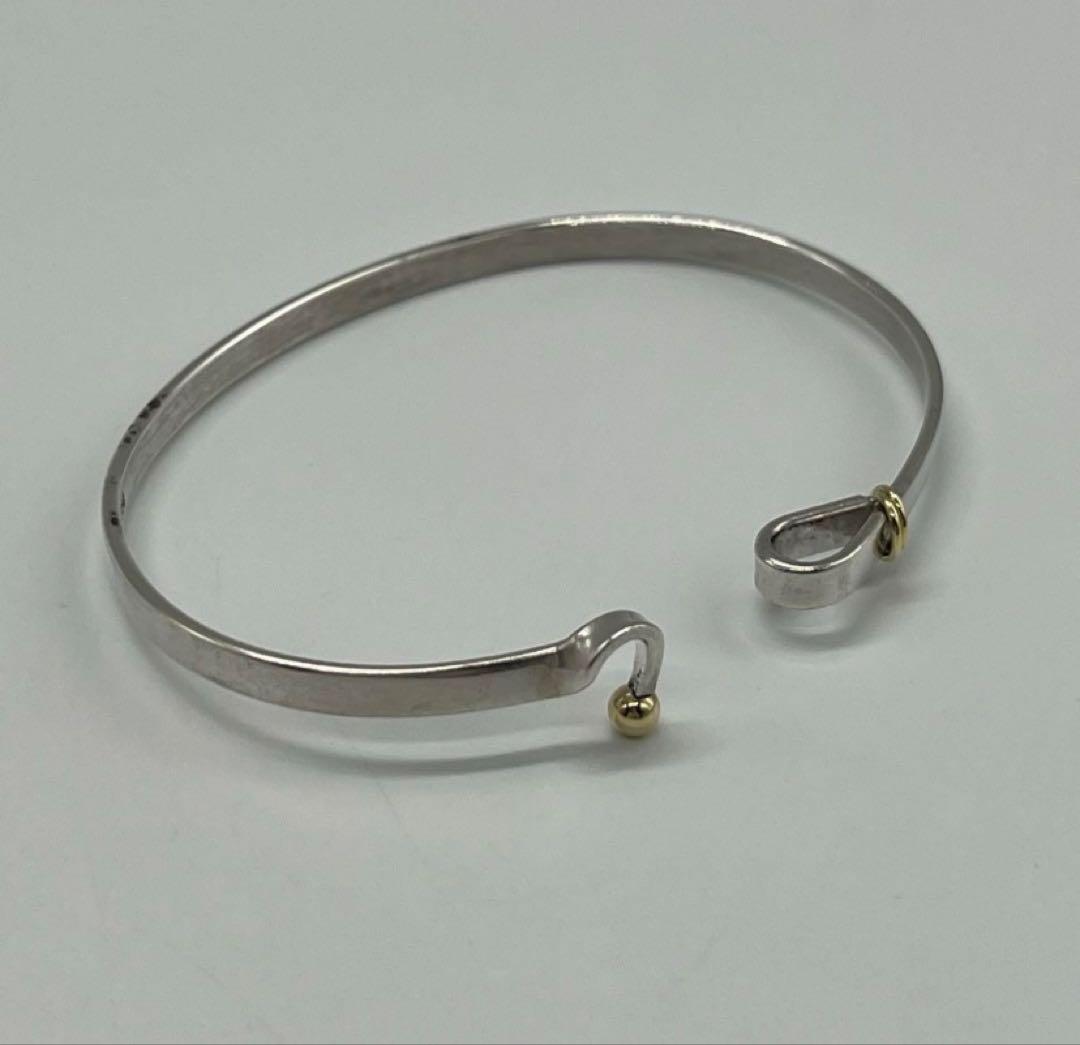 【本日まで】ティファニー TIFFANY フックアンドアイバ ングル シルバー