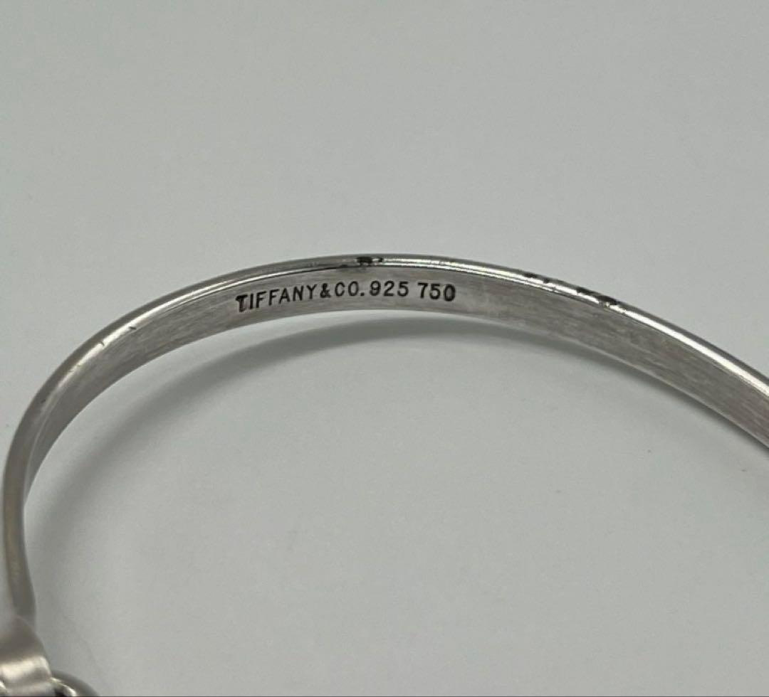 【本日まで】ティファニー TIFFANY フックアンドアイバ ングル シルバー