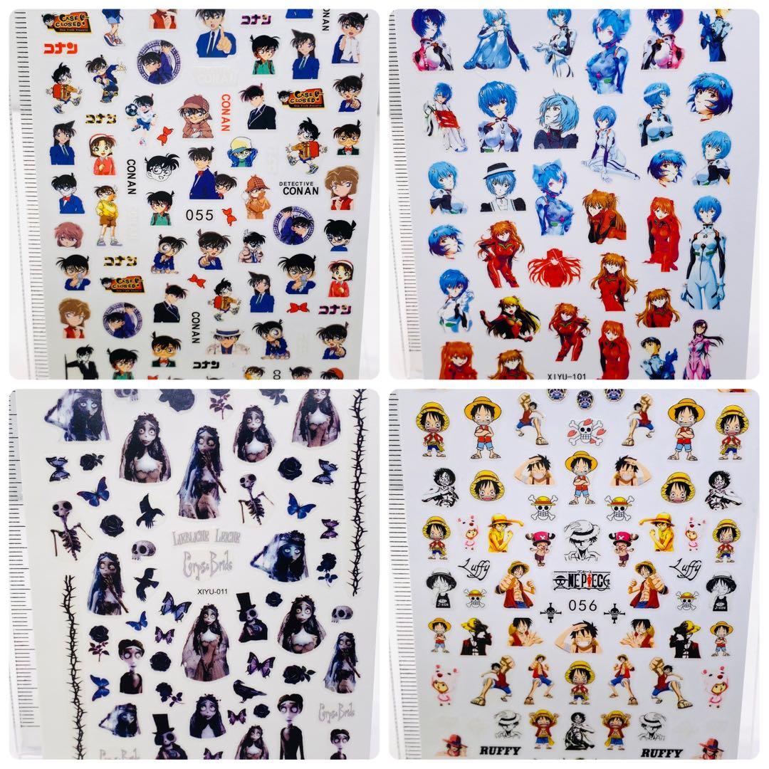 アニメ　キャラクター　ネイルシール