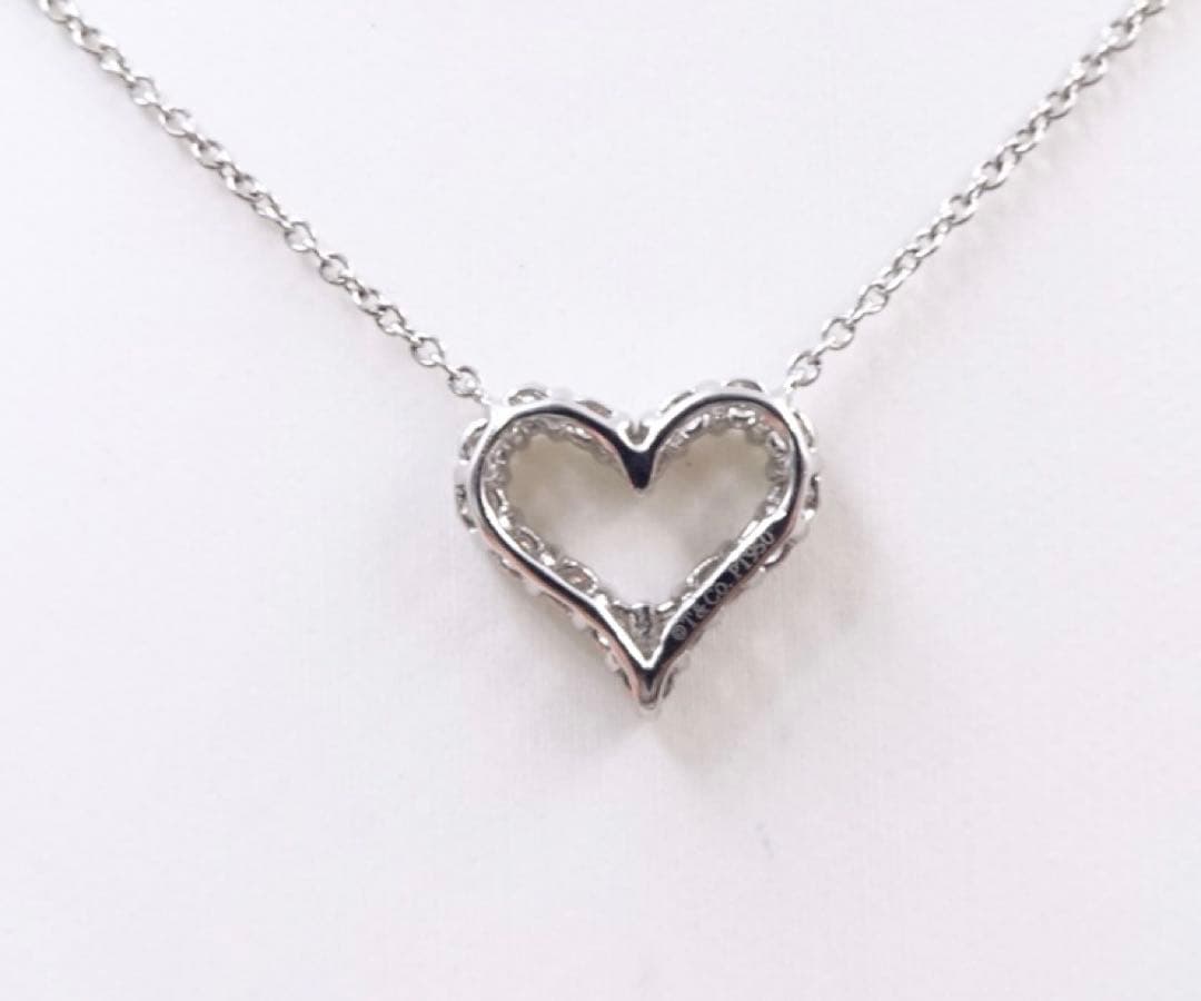 ティファニー　センチメンタルハート　ミニ　ダイヤモンド　ペンダントネックレス