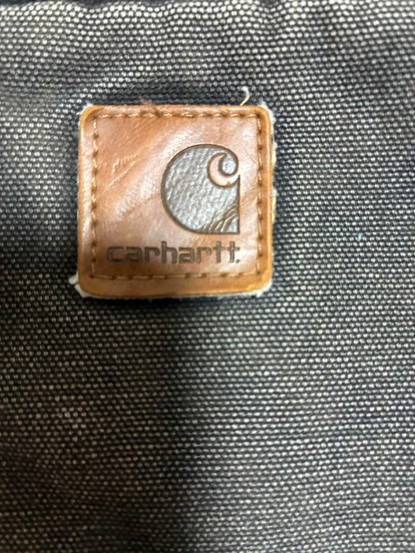 CarharttダックベストXLブラックフェードヴィンテージ