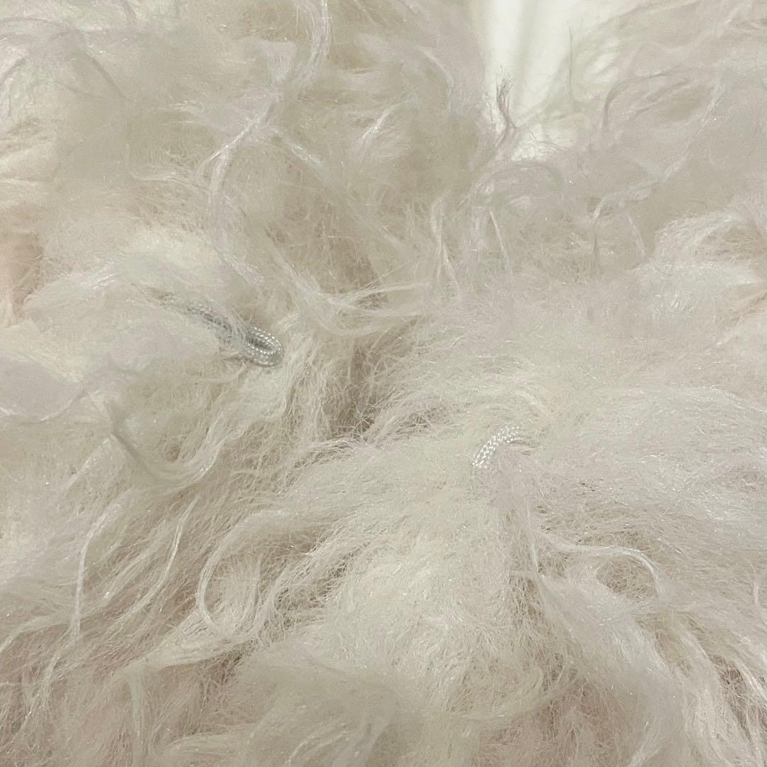 海外　インポート　アウター　ファーコート　ホワイト