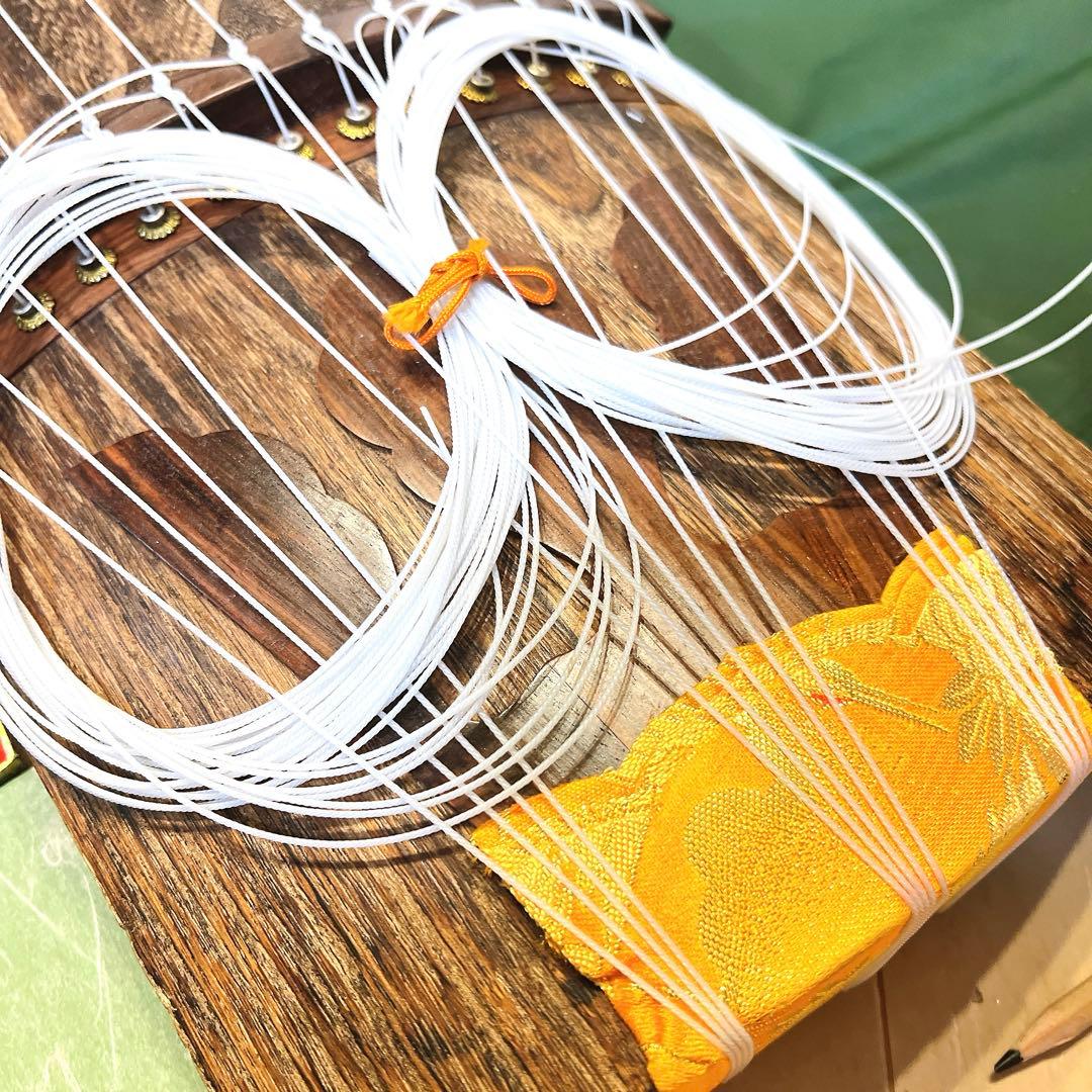 【美品】13弦　琴 すだれ掘り　付属品多数　送料無料　大正琴