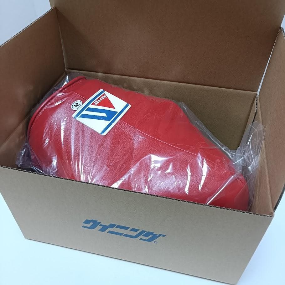 Winning ウイニング ボクシング カッププロテクター Ꮇサイズ 赤 ⑤