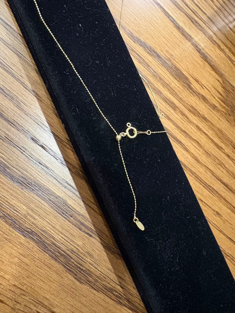 【極美品】K18 18金 ボールチェーン ネックレス 45cm スライド調整式