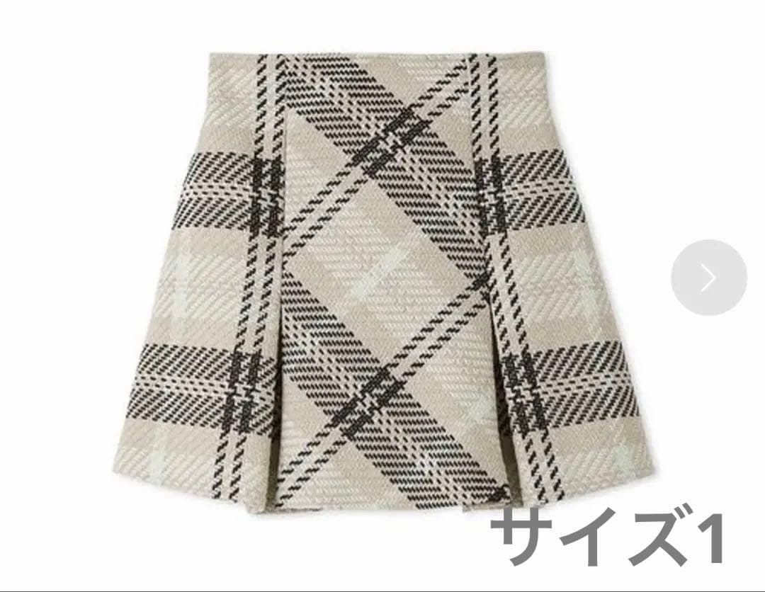 SNIDEL ロービングチェックミニスカート （IVR）サイズM