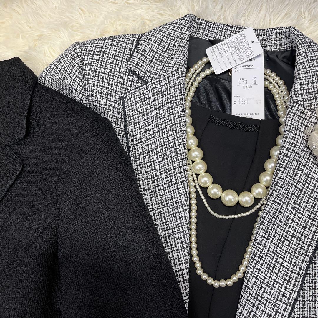 新品★フォーマルスーツ 19号 ジャケット2点+ワンピース3点セット大きいサイズ