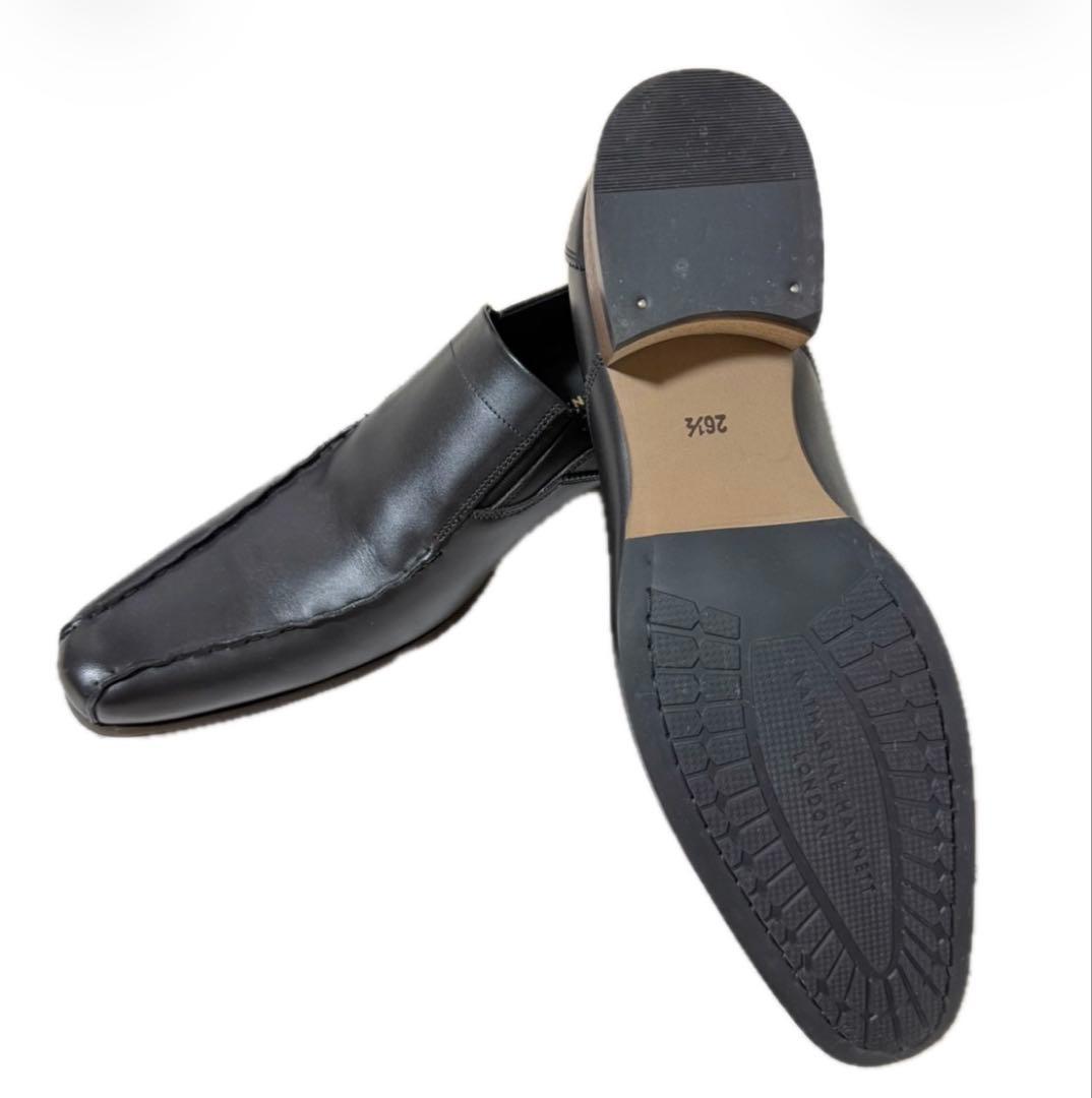 極美品 キャサリンハムネット スリッポン ビジネスシューズ 31670 26.5