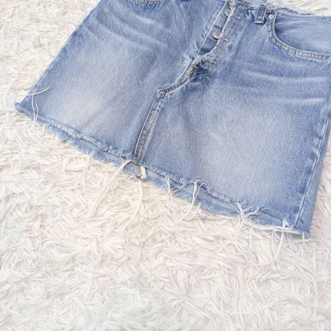 マディソンブルー 5POCKET DENIM MINI SKIRT ダメージ加工