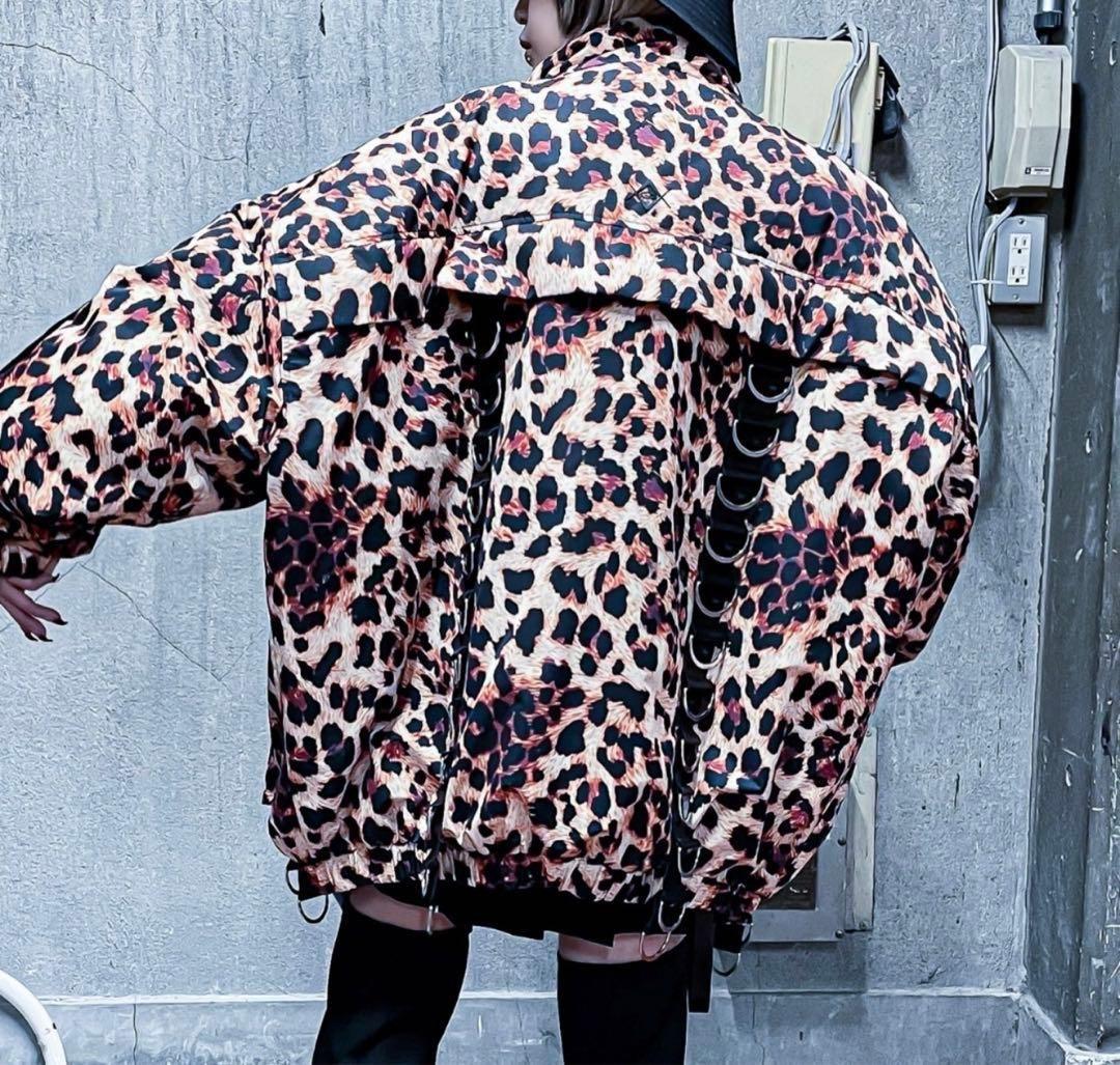 レフレム　ブルゾン　Dリング　ジャケット　レオパード　　REFLAM　豹柄