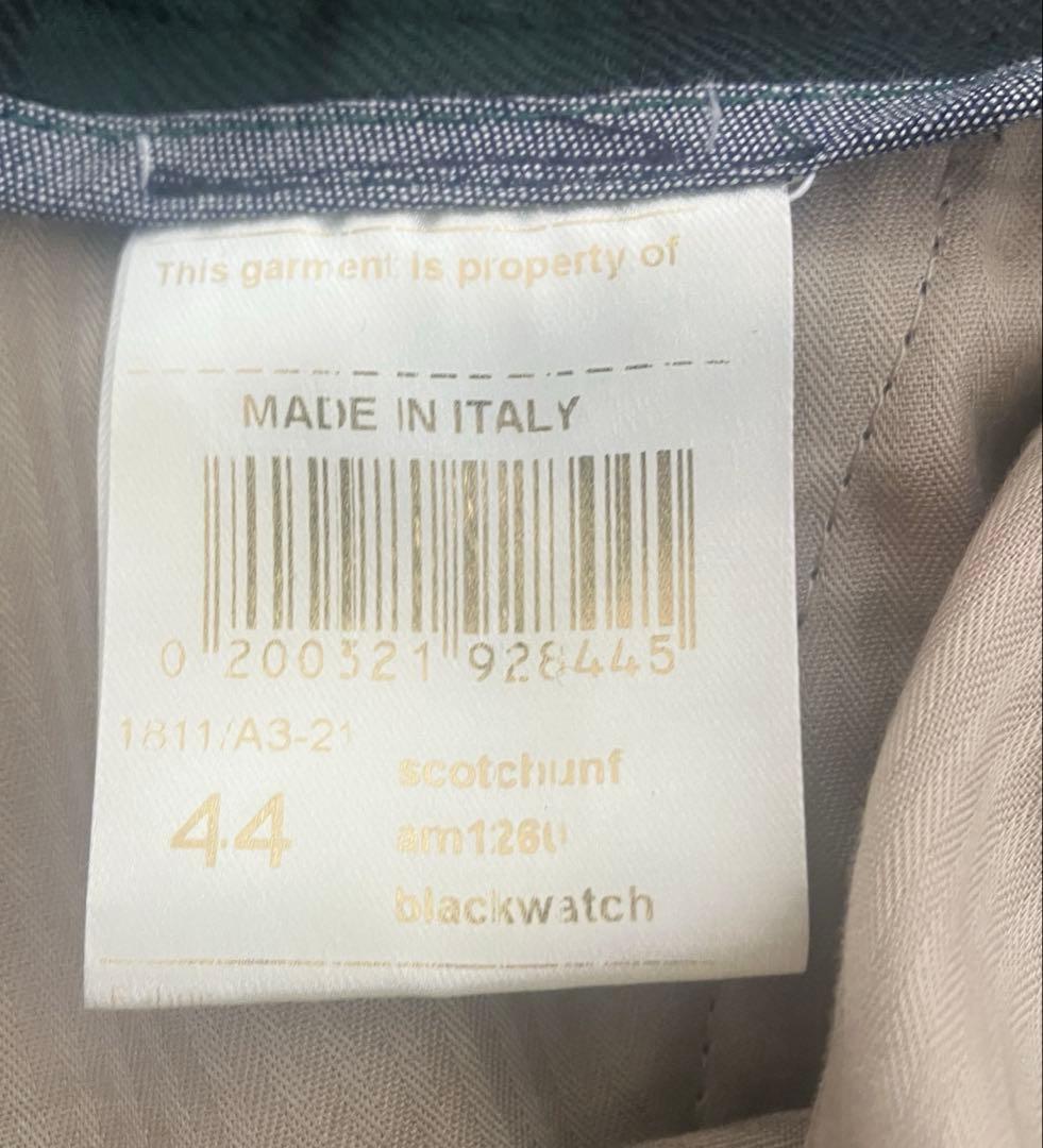 美品　BERWICH ベルウィッチ スコッチ ブラックウォッチ柄　サイズ44