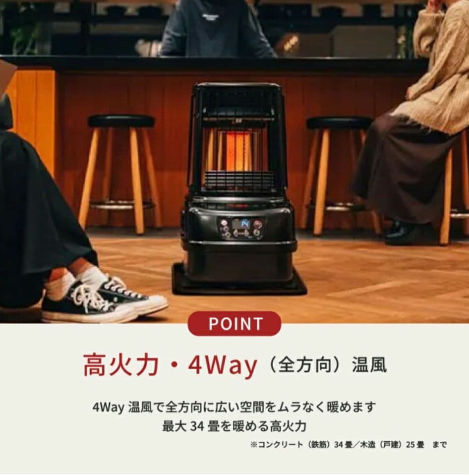 TOYOTOMI 石油ファンヒーター 34畳用 18Lタンク