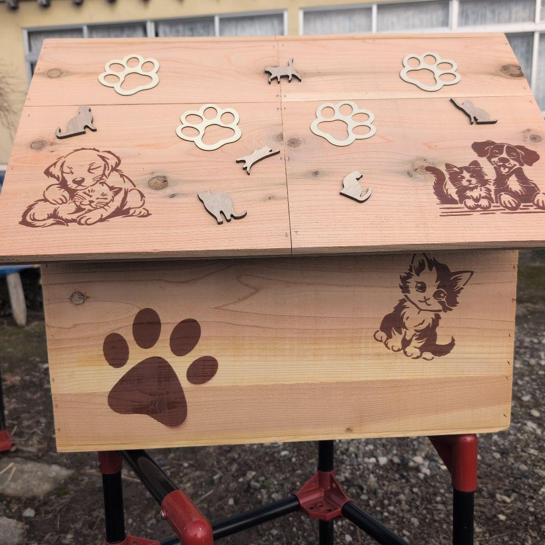 モ*ン様 激安　りんご箱　愛猫愛犬ハウス　杉材　天然素材　１点物