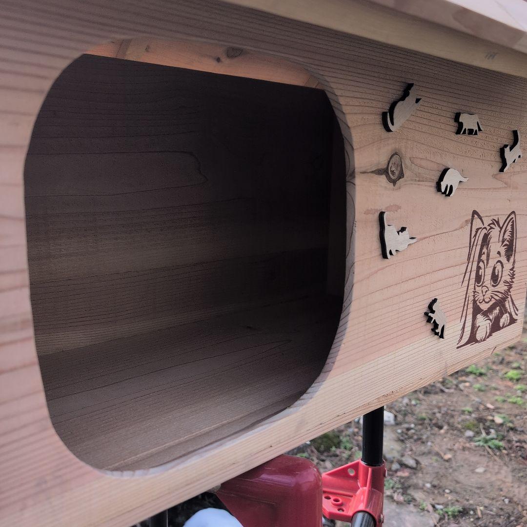 モ*ン様 激安　りんご箱　愛猫愛犬ハウス　杉材　天然素材　１点物