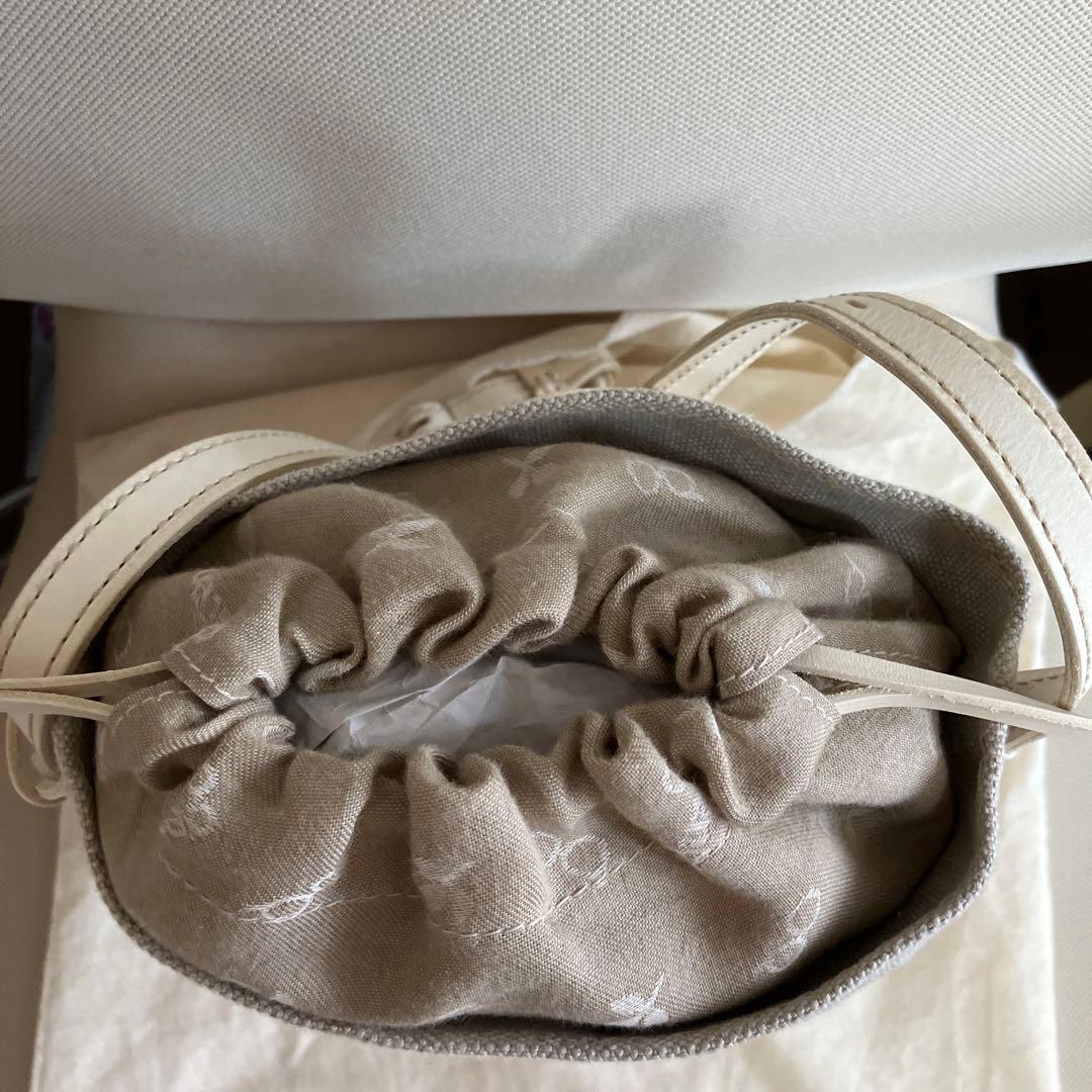 未使用 genten リネンカットワーク筒形ショルダー