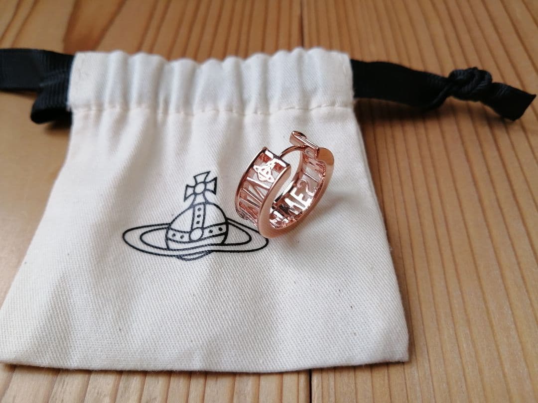 ヴィヴィアンウエストウッド　ピアス　ピンクゴールド　片耳