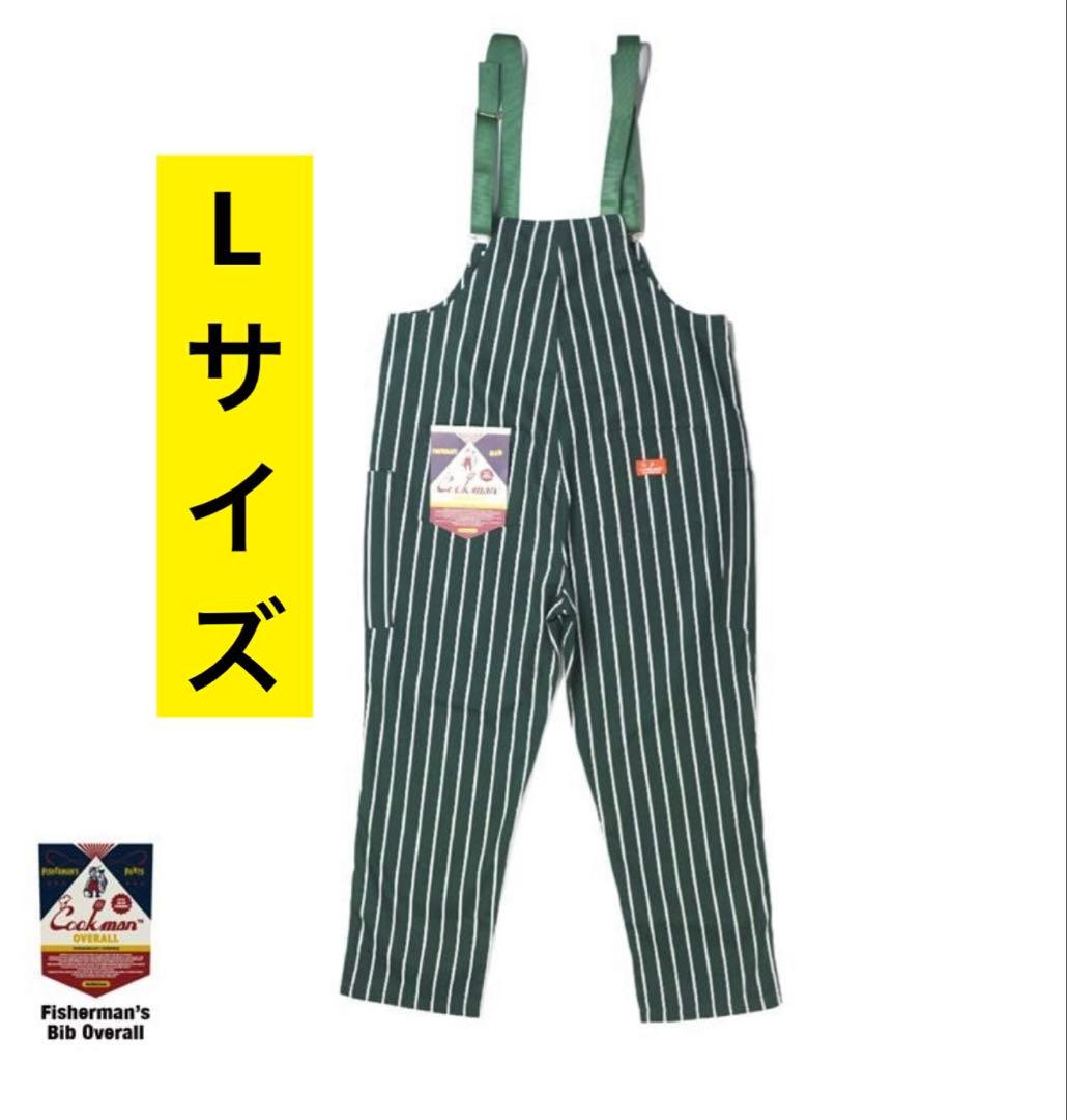 パンツ Fisherman's Bib Overall Stripe DarkGreen