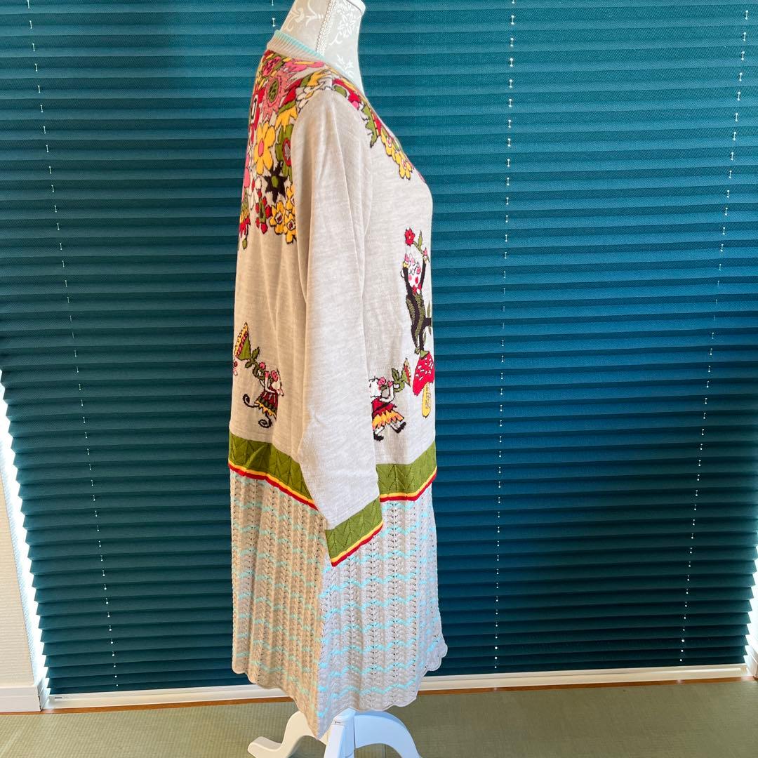 御予約品　オレボレブラ❣️ニット長袖ロングチュニック