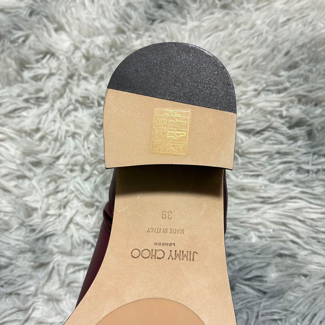 【未使用美品】JIMMY CHOO 本革 39〈参考価格143,200円〉