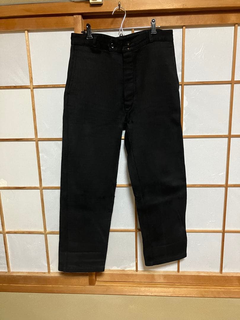 フレンチビンテージ　ピケパンツ　ワークパンツ